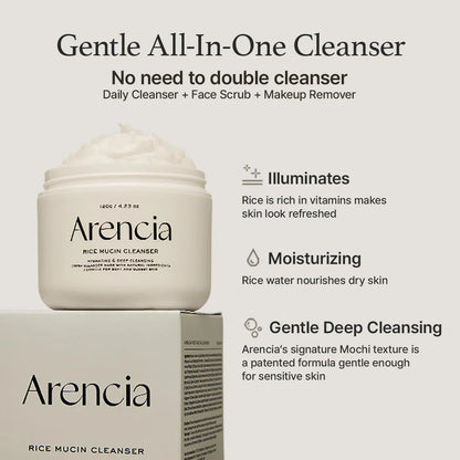 Arencia Rice Mucin Cleanser 120g (4.23 oz)